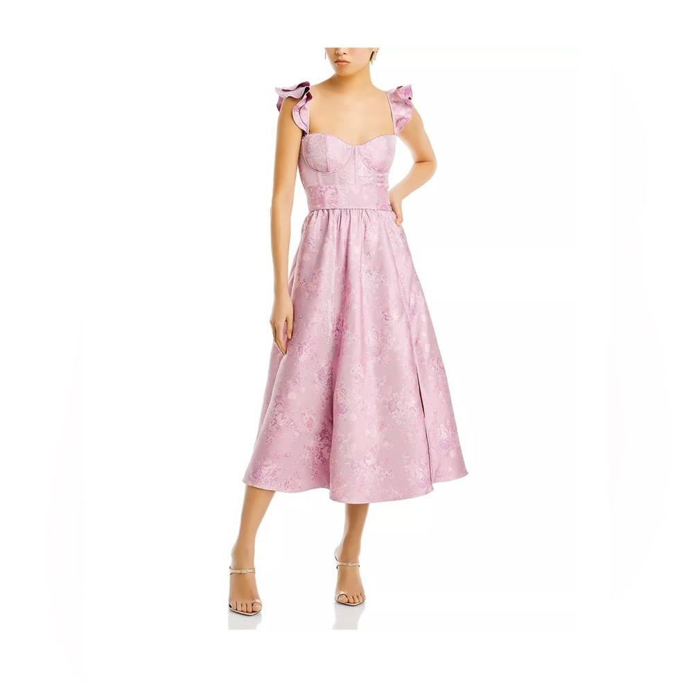 V. Chapman Pink Midi Dress